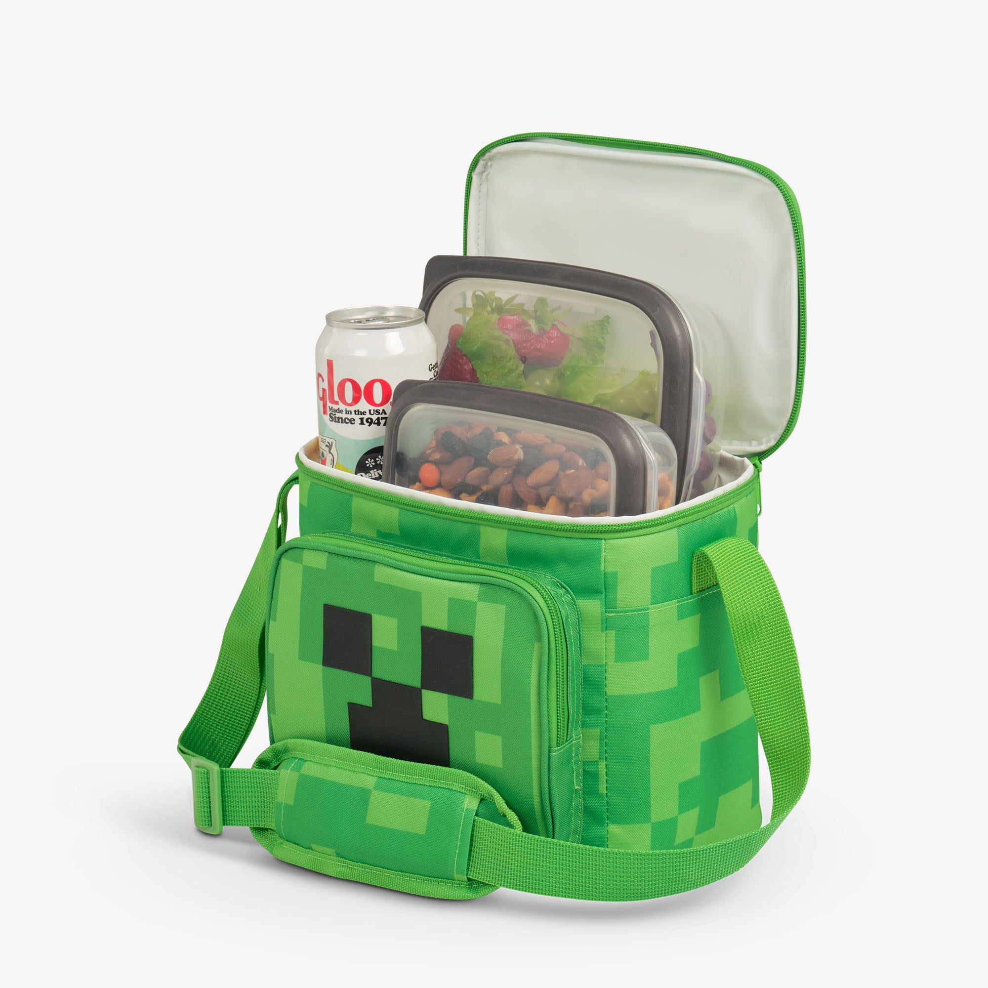 Minecraft Creeper Square Lunch Cooler Bag - Image 4