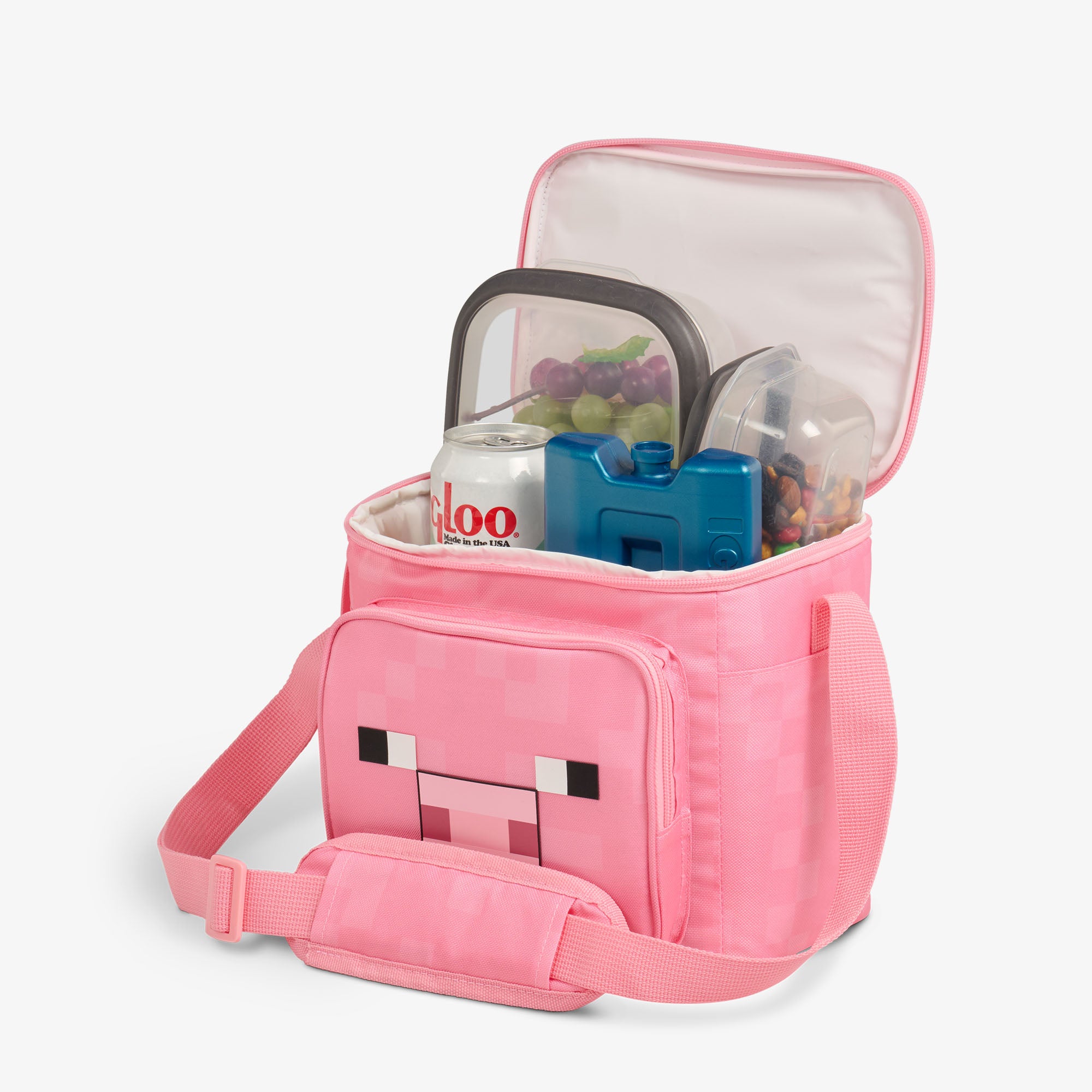 Minecraft Pig Square Lunch Cooler Bag - Image 4