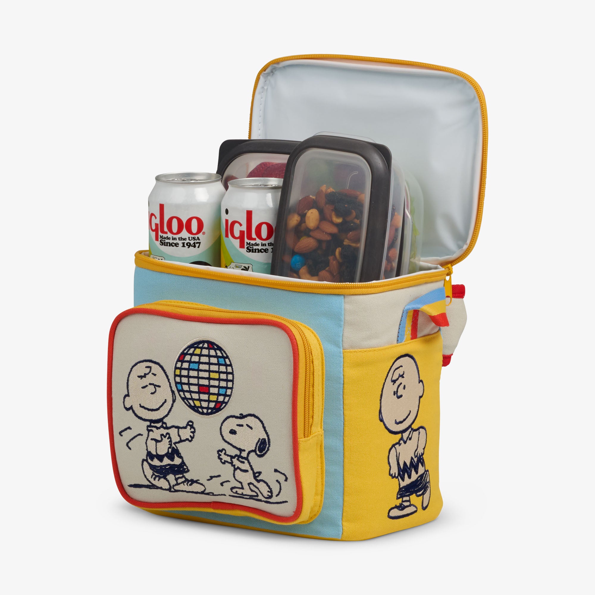 Snoopy Disco Party Square Lunch Cooler Bag - Image 3