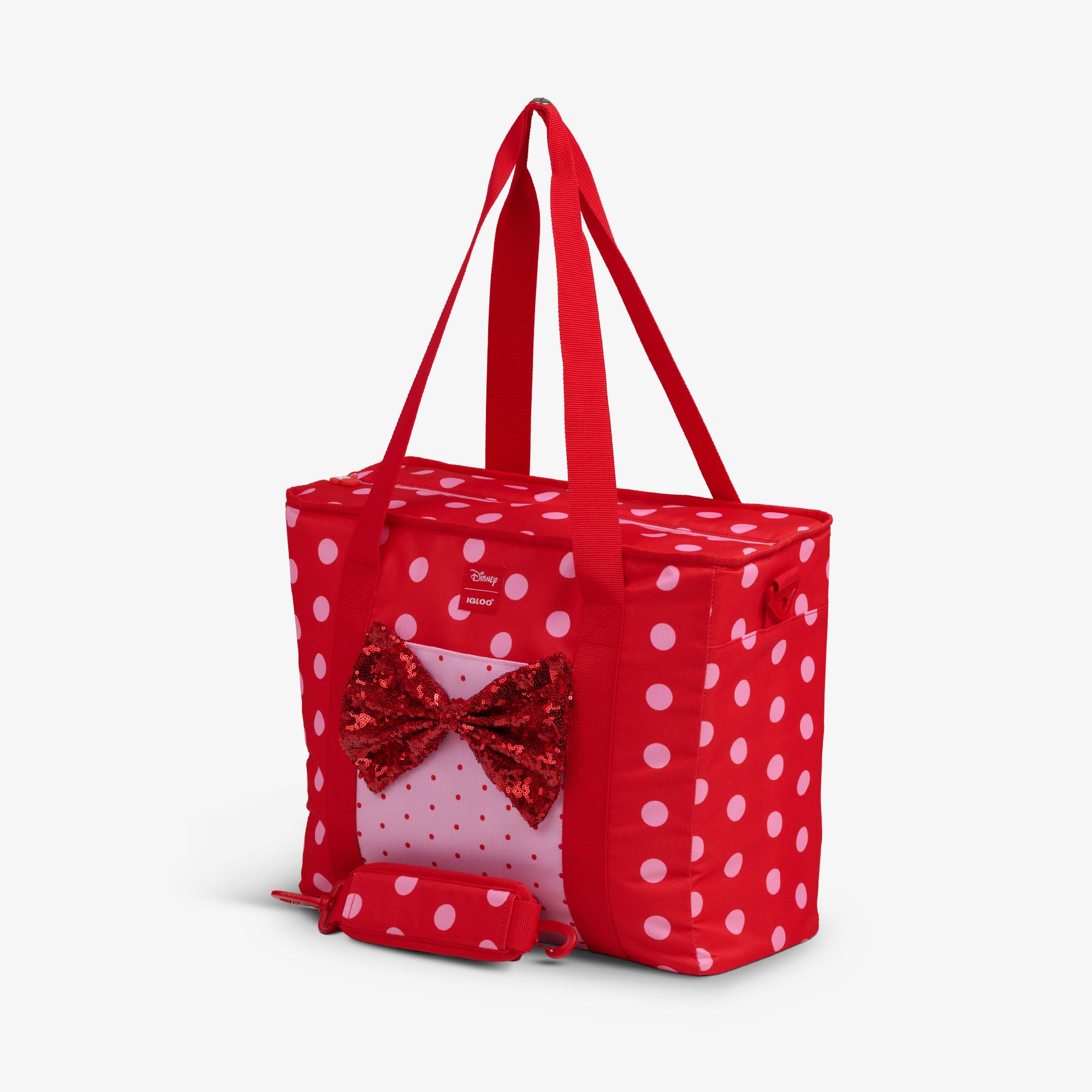 Disney Minnie Mouse Polka Dots Dual Compartment Tote Cooler Bag - Image 2